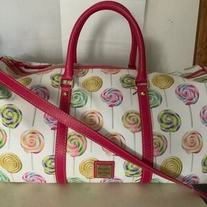 Dooney & Bourke Lollipop Gym Duffle Weekend Travel Bag